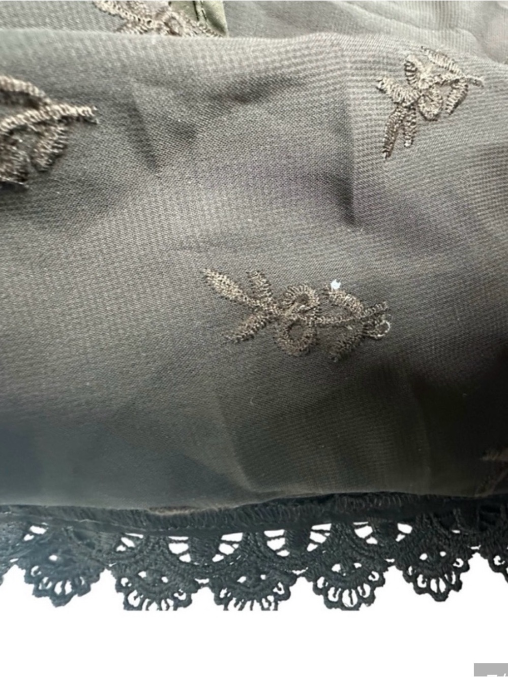NWT Boho Free People Inspired Ebossy Laced Embroidered Tulle Bob Maxi Dress L XL - Picture 3 of 6